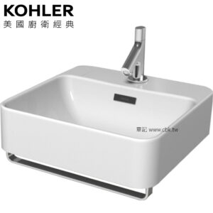 ★ 經銷精選優惠 ★ KOHLER Forefront 壁掛式面盆附毛巾架(45cm) K-24984K-1-0