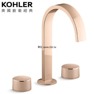 <現貨兩組>KOHLER Components 三件式臉盆龍頭(玫瑰金) K-77968T-RGD_K-77990T-8-RGD