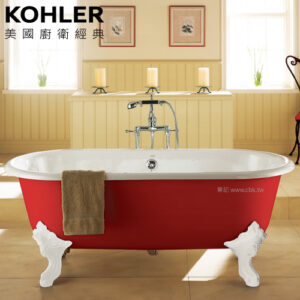 KOHLER CLEO 鑄鐵浴缸(175cm) K-11195T-RF