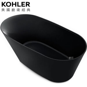 KOHLER Brazn 黑色綺美石浴缸(167cm) K-21388T-HB1