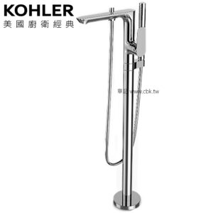 KOHLER ALEO S 落地式浴缸龍頭(含預埋軸心) K-31239T-4-CP