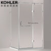 KOHLER Trilogy L形無框淋浴拉門(120*120cm以下) K-72925TW-L-SHP