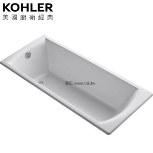 KOHLER Biove 無扶手鑄鐵浴缸(170cm) K-8277T-0