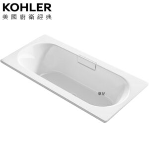 KOHLER Volute 鑄鐵浴缸(170cm) K-99211T-GR-0