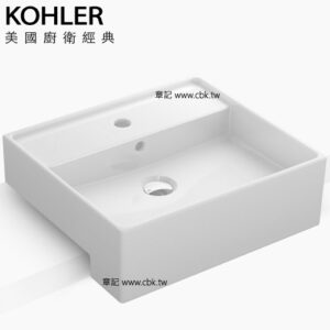 KOHLER Delta 方形半嵌盆(49cm) K-20338T-1-0