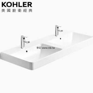 KOHLER Forefront 一體式檯面盆(120cm) K-2748T-1-0