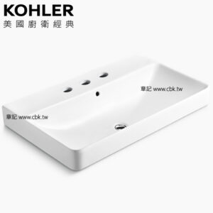 KOHLER Forefront 上嵌檯面盆(90cm) K-2749T-8-0