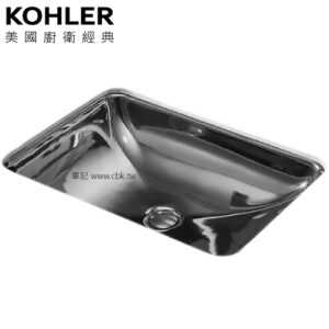 KOHLER Forefront 下嵌檯面盆-鈦空銀(62cm) K-28730T-TT