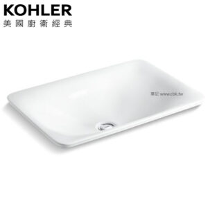 KOHLER Sartorial 波紋上嵌方臉盆(53.6cm) K-75749-HD1-0