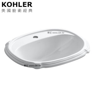 KOHLER Portrait 上嵌檯面盆(57.2cm) K-2189T-1-0_K-2189T-8-0