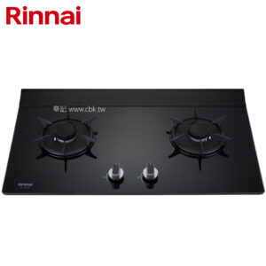 林內牌Rinnai檯面式彩焱玻璃雙口爐 RB-L2600G(B)【送免費標準安裝】