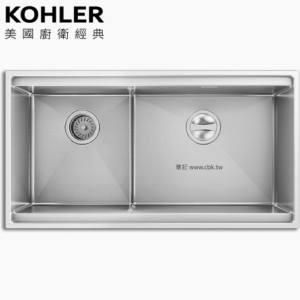 KOHLER Moraine 功能型不鏽鋼水槽(83.8x45cm) K-72913T-F-NA