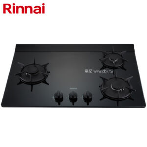 林內牌Rinnai檯面式彩焱玻璃三口爐 RB-L3710G(B)【送免費標準安裝】