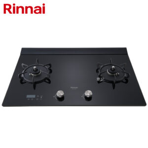 林內牌Rinnai檯面式緻溫玻璃雙口爐 RB-A2760G(B)【送免費標準安裝】