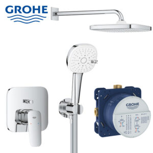 GROHE CUBEO 淋浴組合(含預埋軸心) 1053360000_35600000
