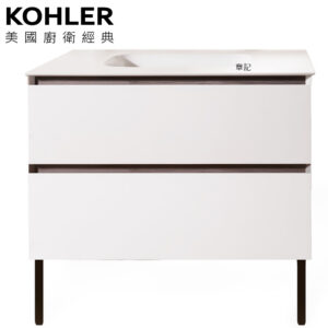 ★ 廚衛升級優惠 ★ KOHLER Orgalign 一體盆浴櫃組 - 白(80cm) K-34930T-LEW_K-39682T-1-S1N