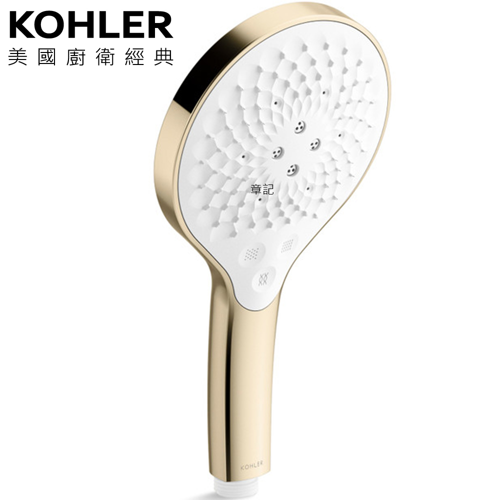 ★ 廚衛升級優惠 ★ KOHLER Rain Duet WaterMind 多功能手持花灑蓮蓬頭(法蘭金) K-R33407T-AF