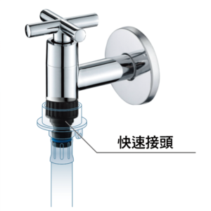 Alternative view of BOSS 不銹鋼十字長栓洗衣機龍頭 D-2306