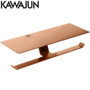 KAWAJUN 平台式雙廁紙架(亮面玫瑰金) SE-62W-P03